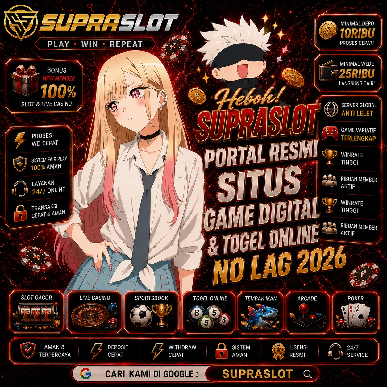 Heboh!SUPRASLOT - Portal Resmi Situs Game Digital & Togel Online No Lag 2026